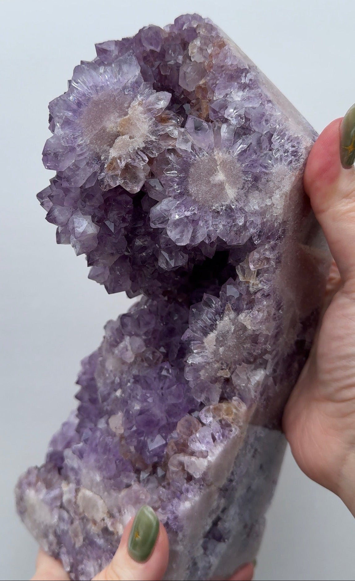 XXL High Quality Druzy Pink Amethyst Tower