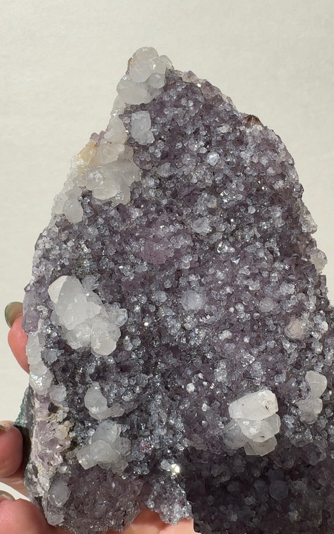 Purple Amethyst with Calcite