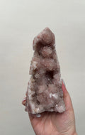 XL High Quality Druzy Pink Amethyst Tower