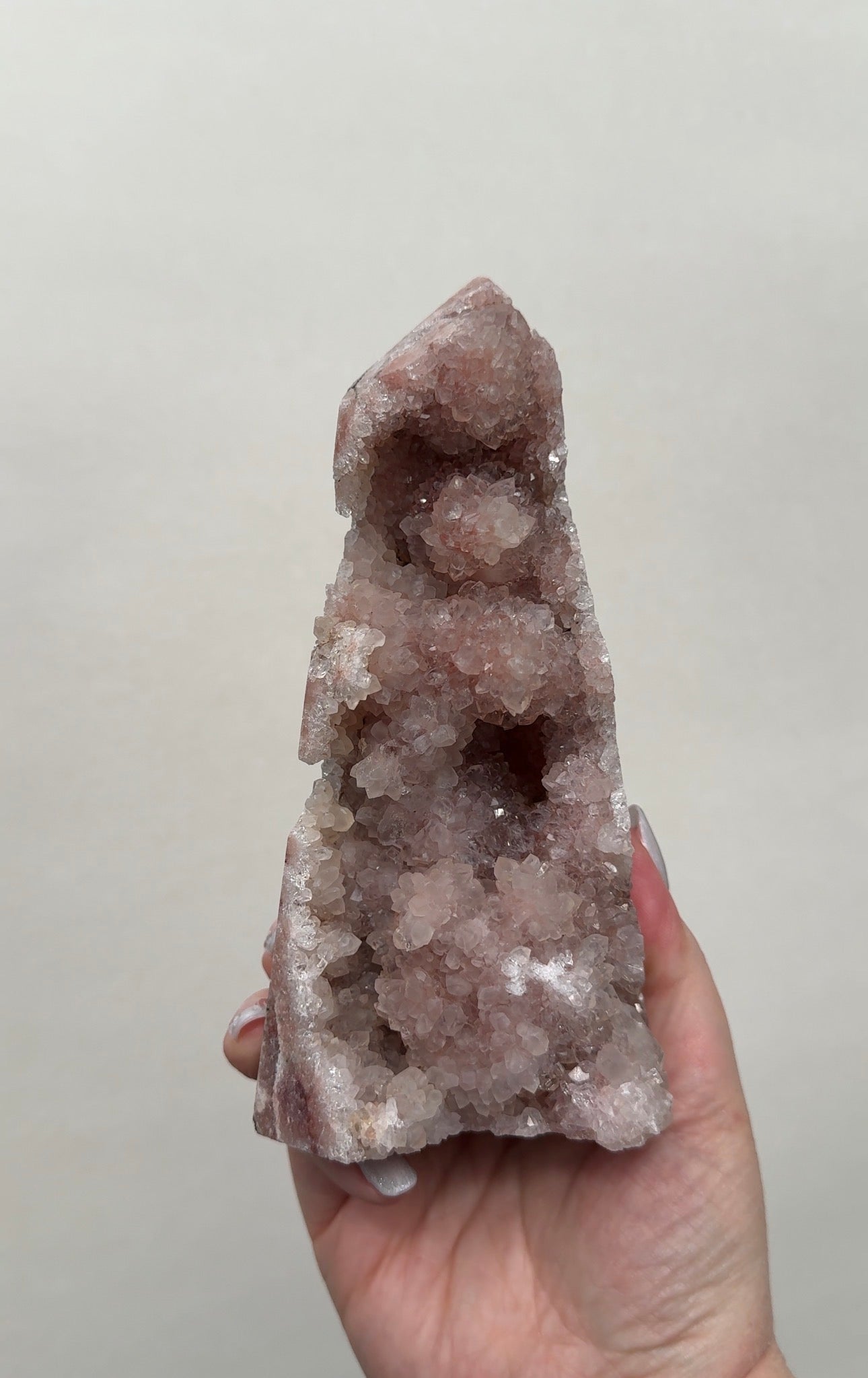 XL High Quality Druzy Pink Amethyst Tower