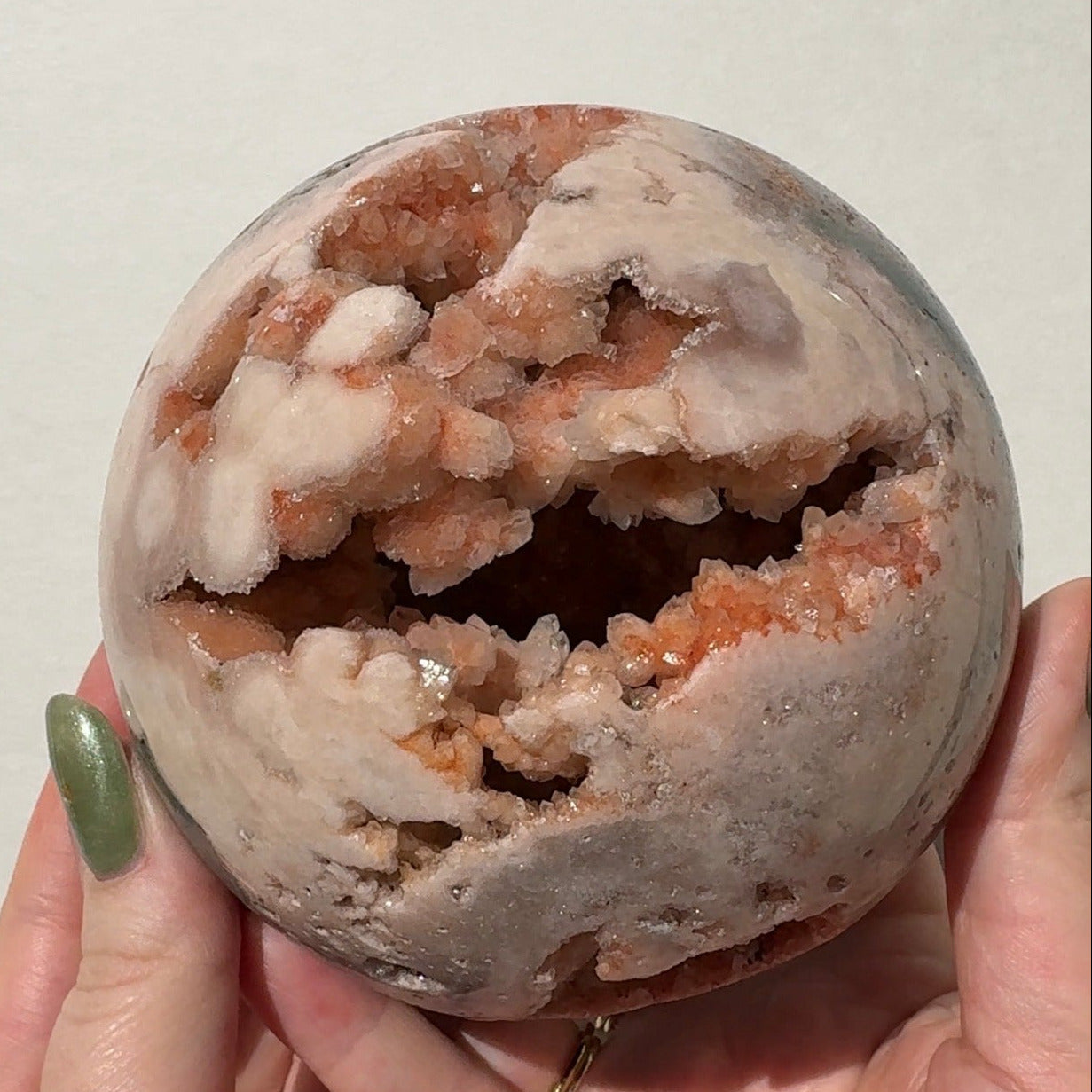 XL Druzy Pink Amethyst Sphere