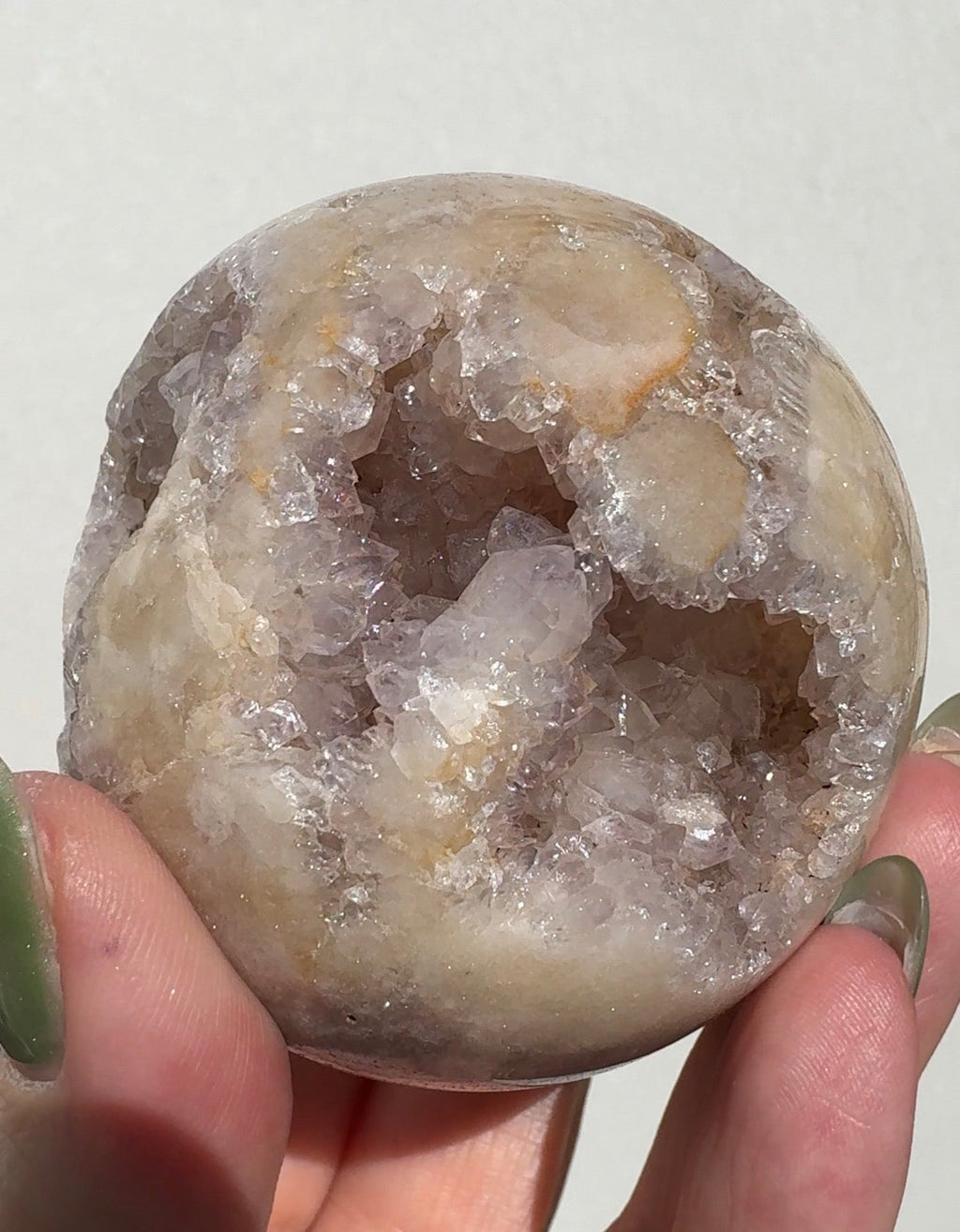 Druzy Pink Amethyst Sphere