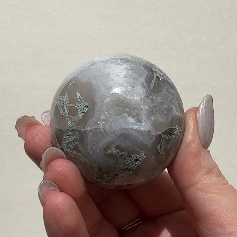 Moss Agate Sphere | C