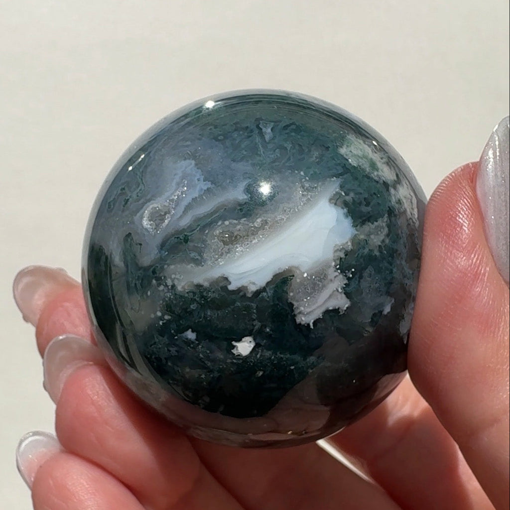 Moss Agate Sphere | A