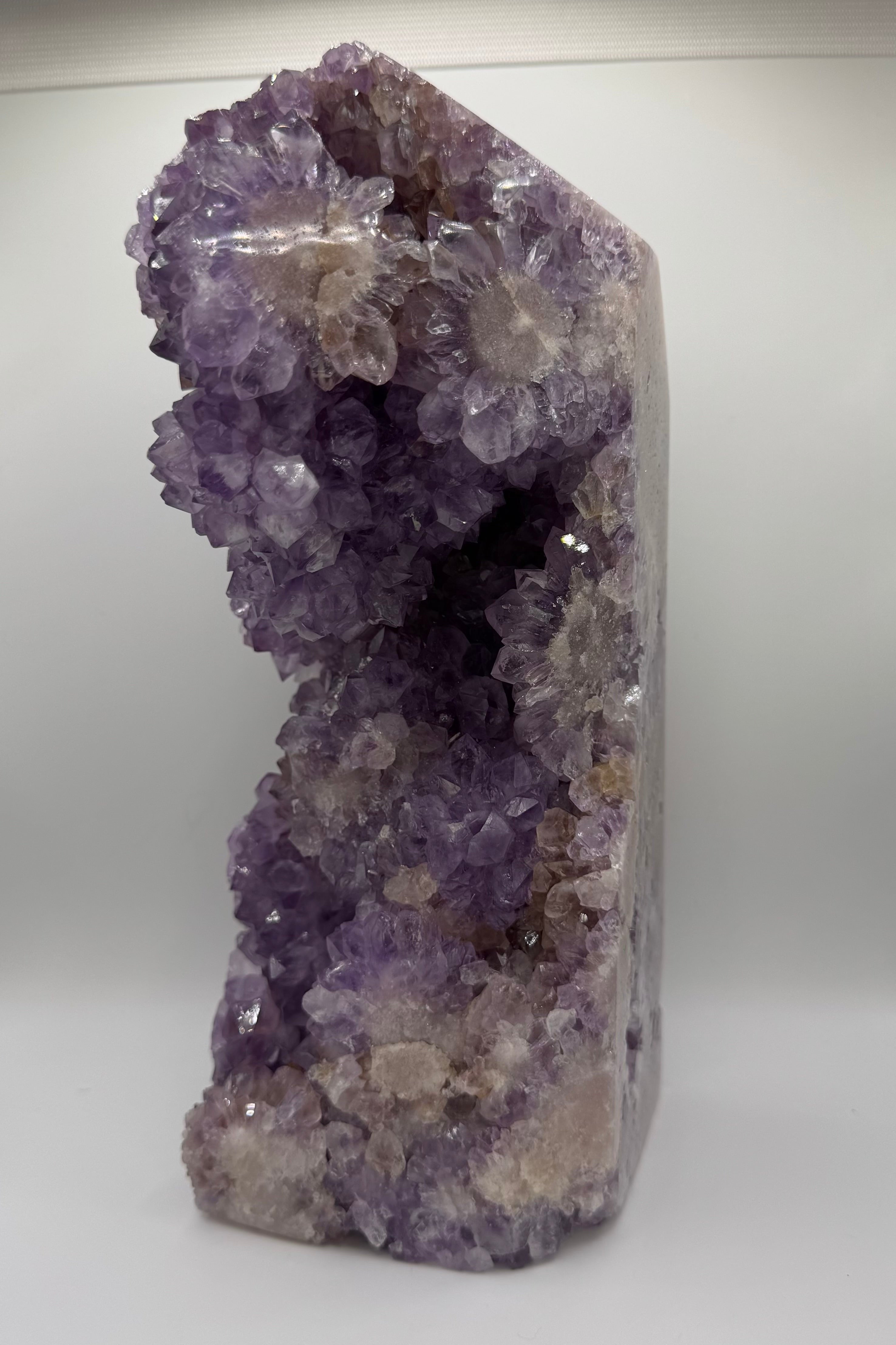 XXL High Quality Druzy Pink Amethyst Tower