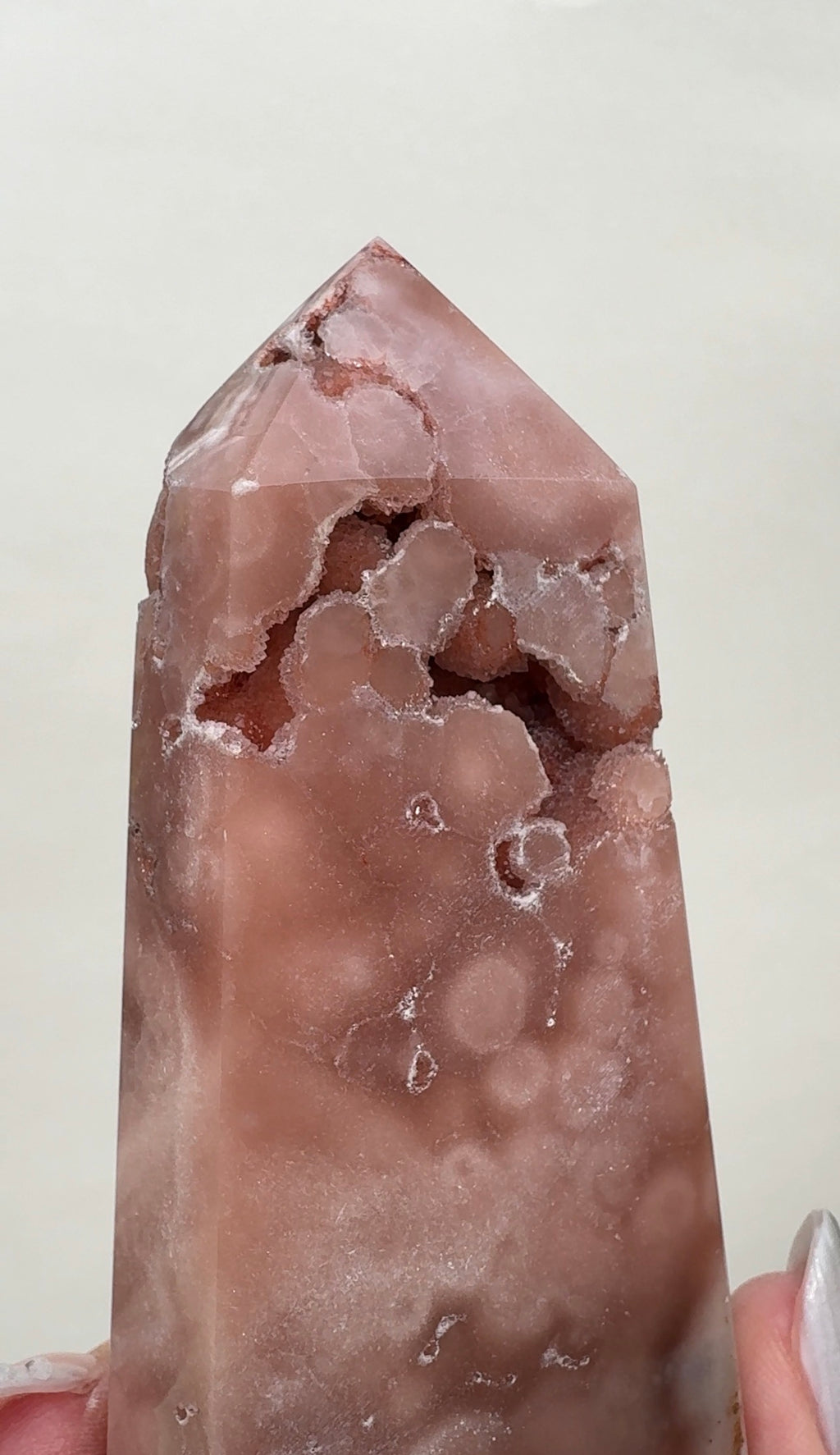 High Quality Druzy Pink Amethyst Tower