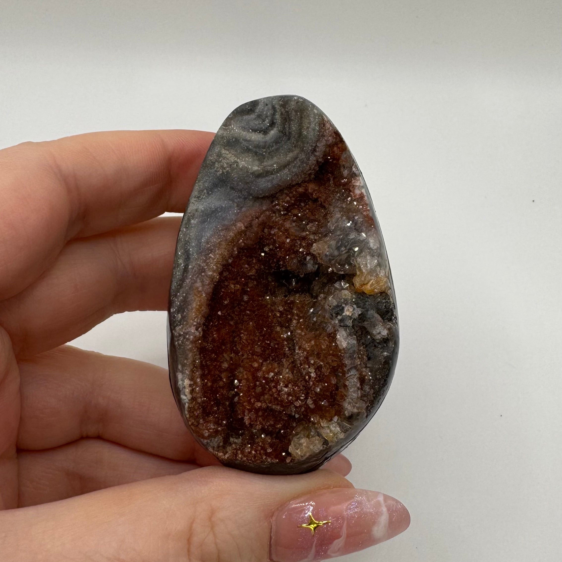 Druzy Chalcedony Egg