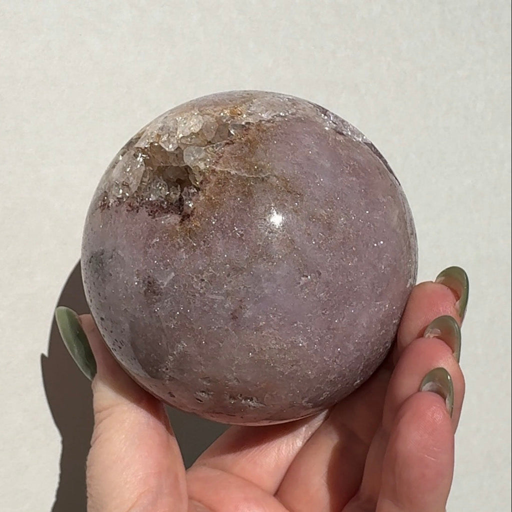 Druzy Pink Amethst Sphere