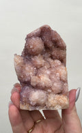High Quality Druzy Pink Amethyst Tower