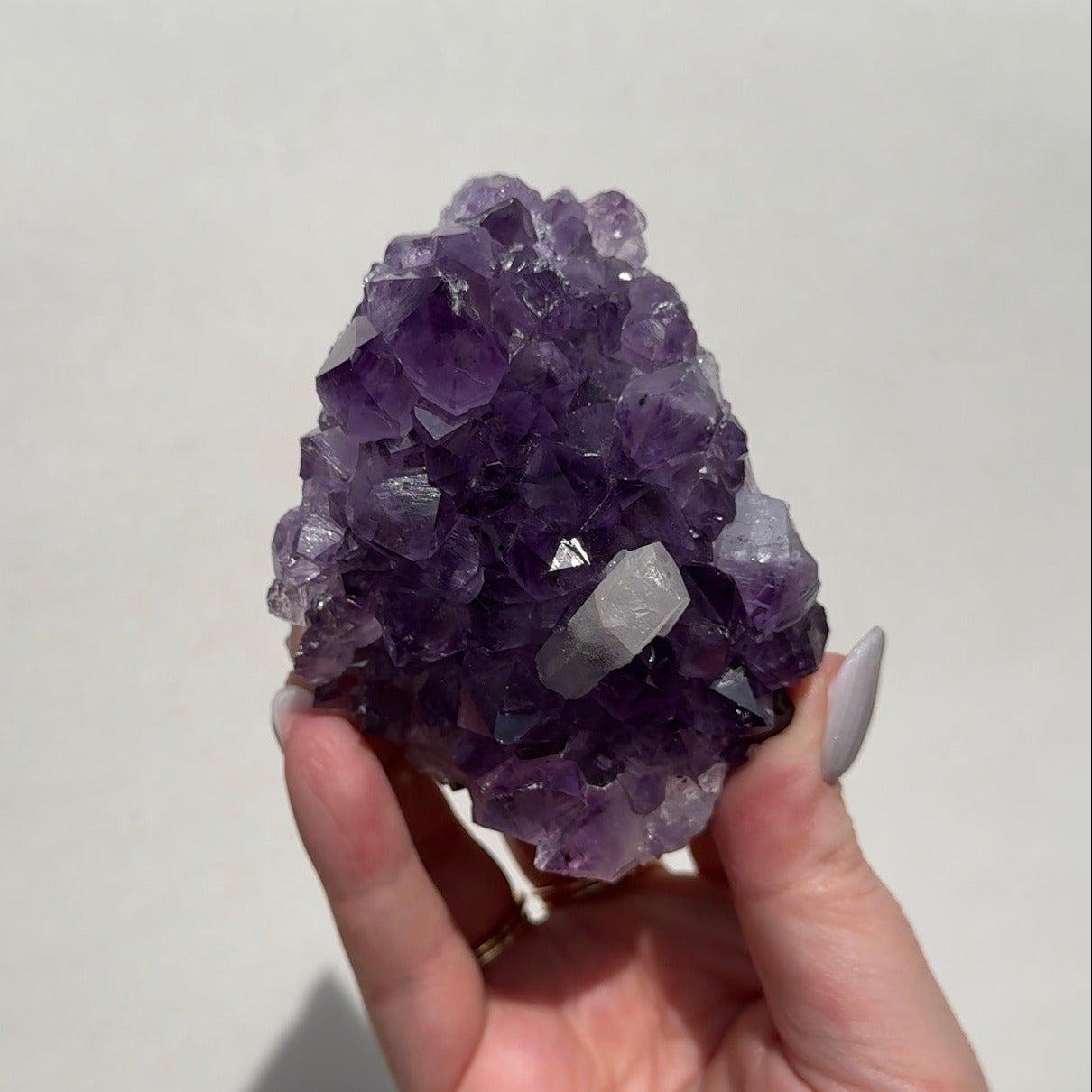 Purple Amethyst with Sugar Calcite Freeform