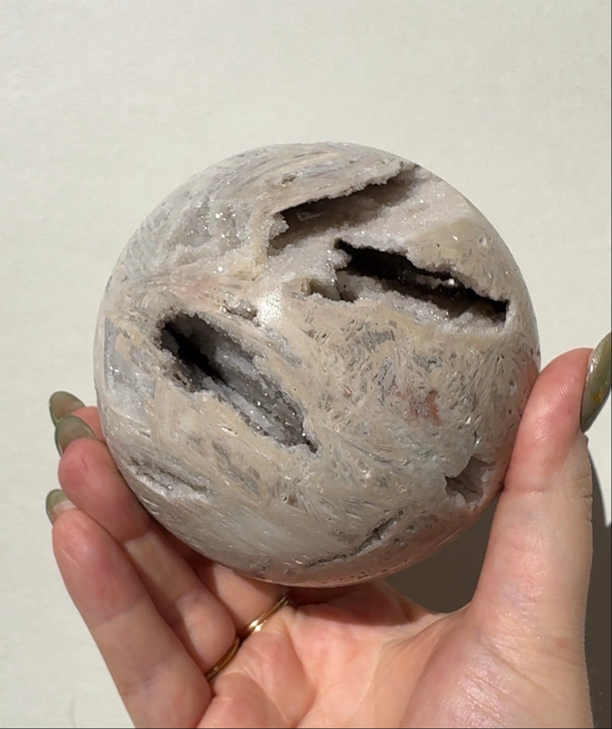XL Druzy Pink Amethyst Sphere