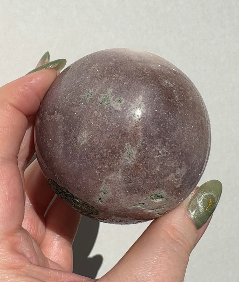 Druzy Pink Amethyst Sphere