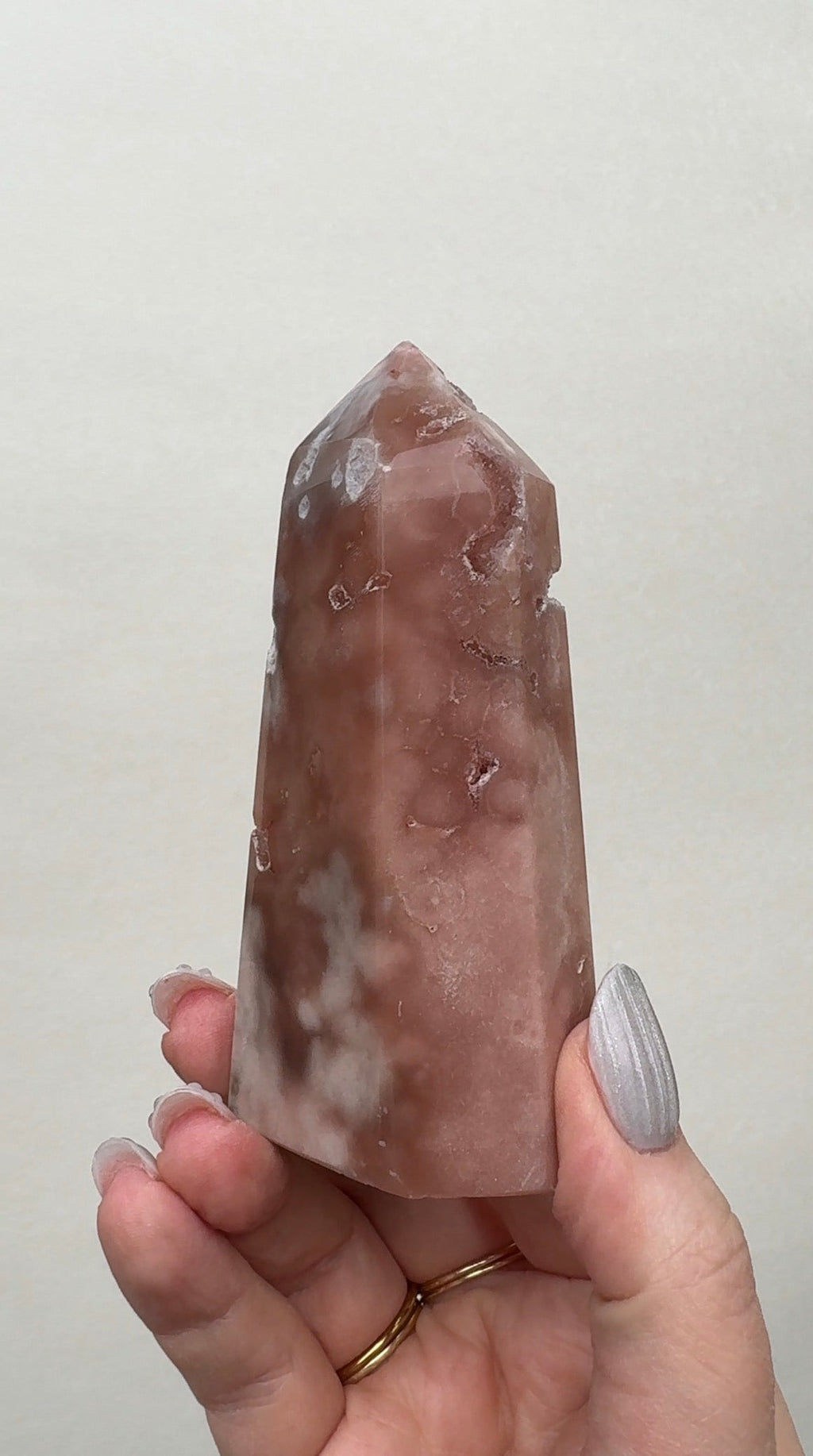 High Quality Druzy Pink Amethyst Tower