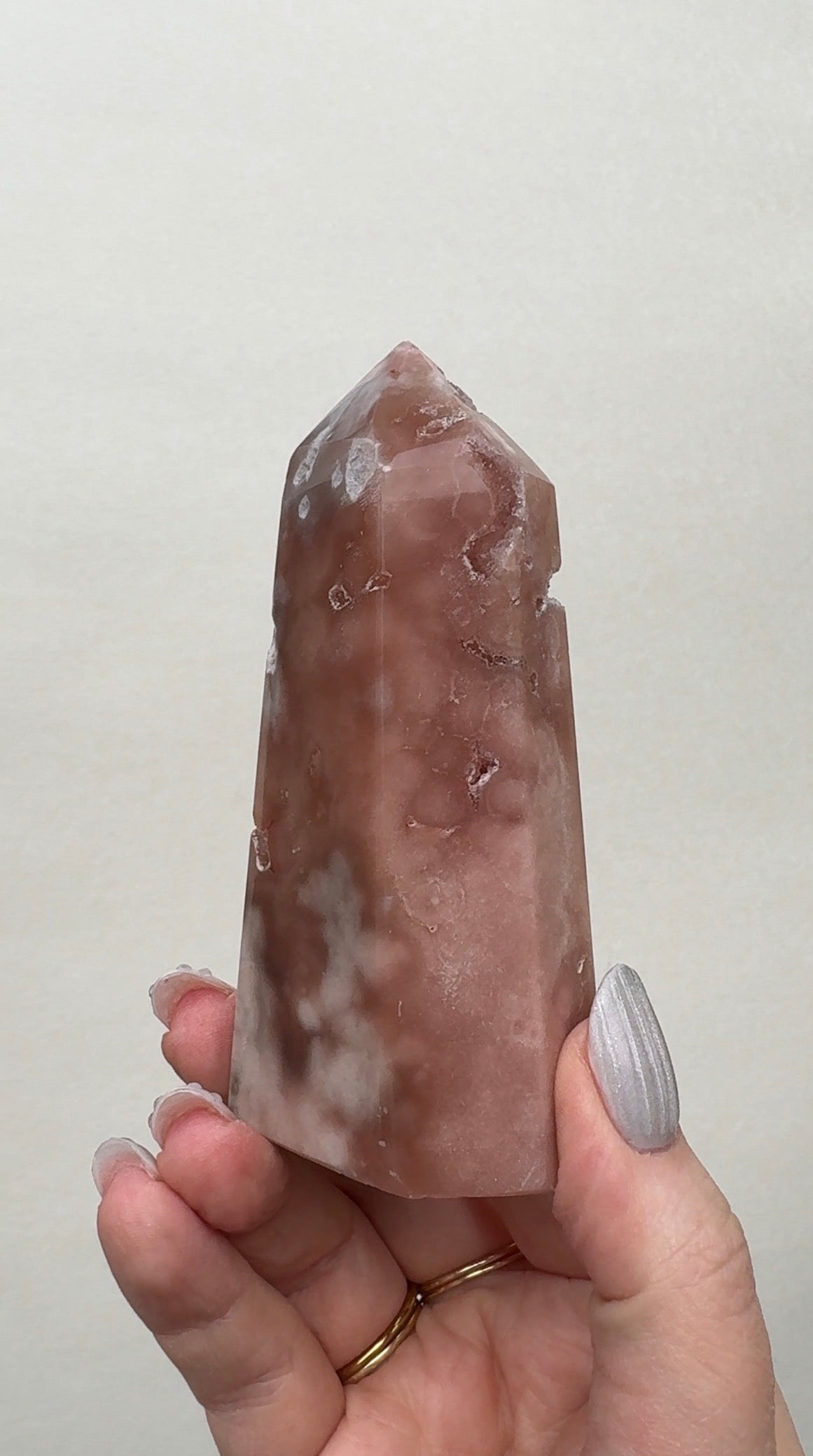 High Quality Druzy Pink Amethyst Tower