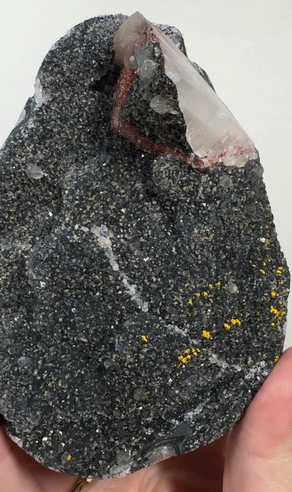 Black Amethyst with Multi-Coloured Calcite | DBA