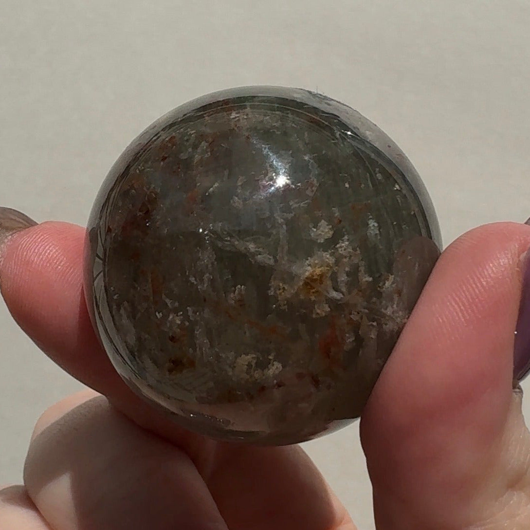 Lodolite Quartz Sphere | B