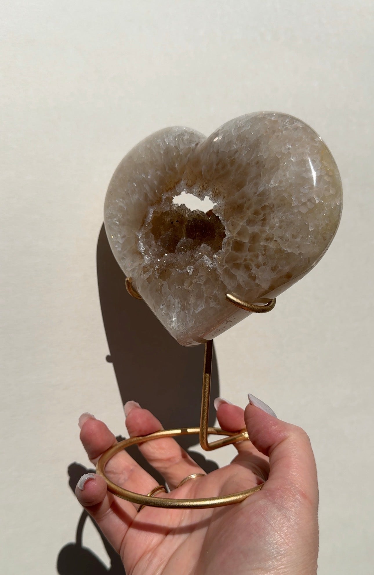 Druzy Agate Heart