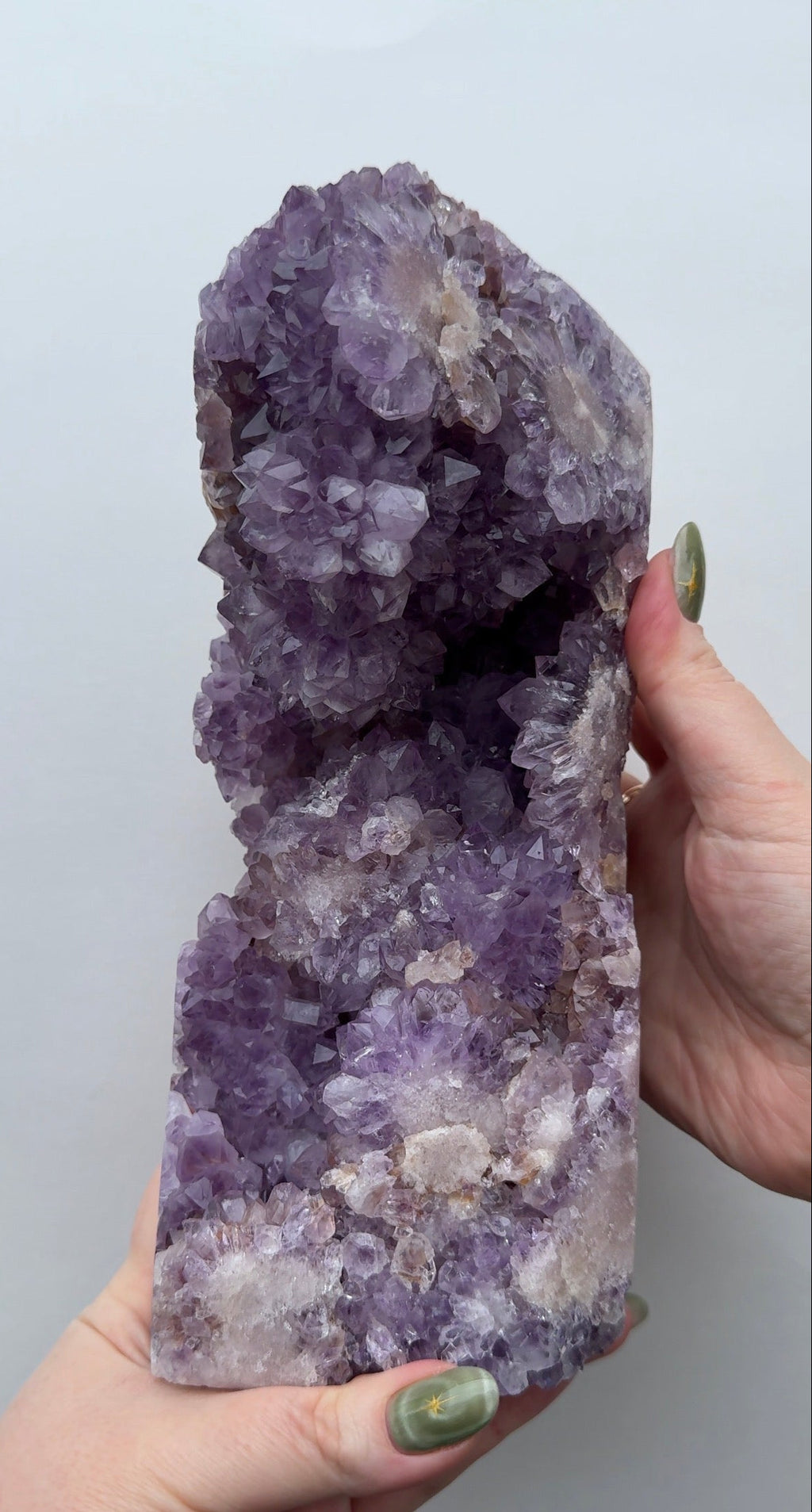 XXL High Quality Druzy Pink Amethyst Tower