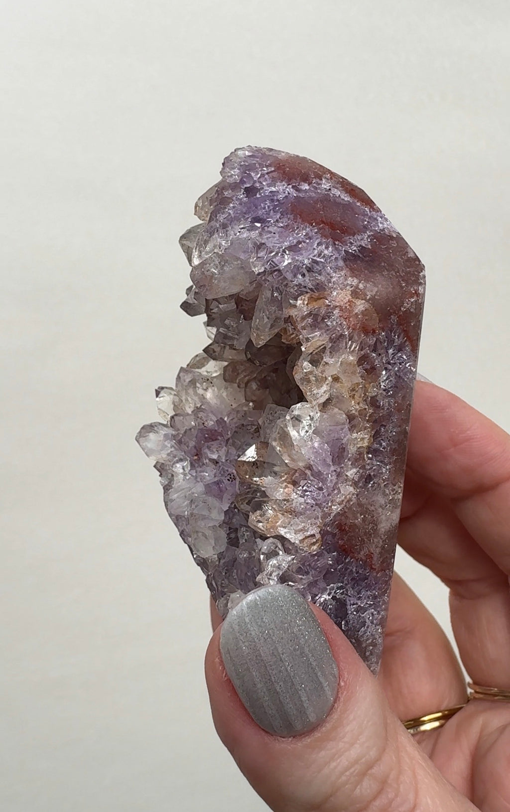 High Quality Druzy Pink Amethyst Tower