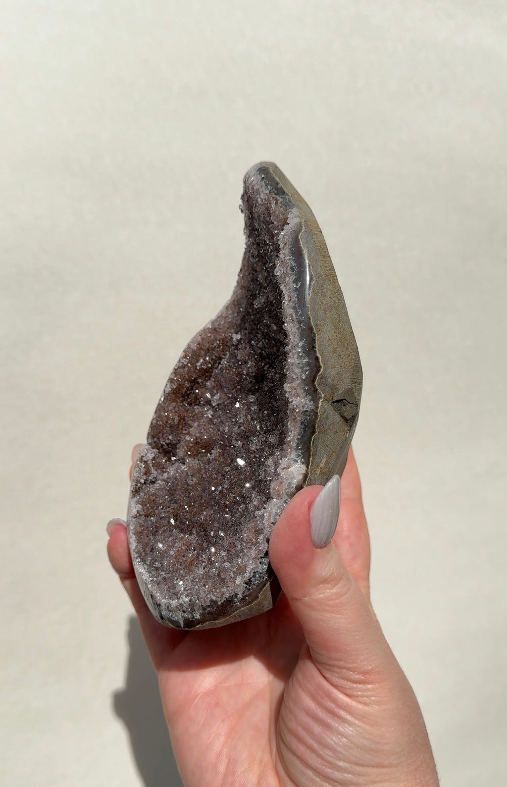 Uruguay Rainbow Amethyst Cutbase
