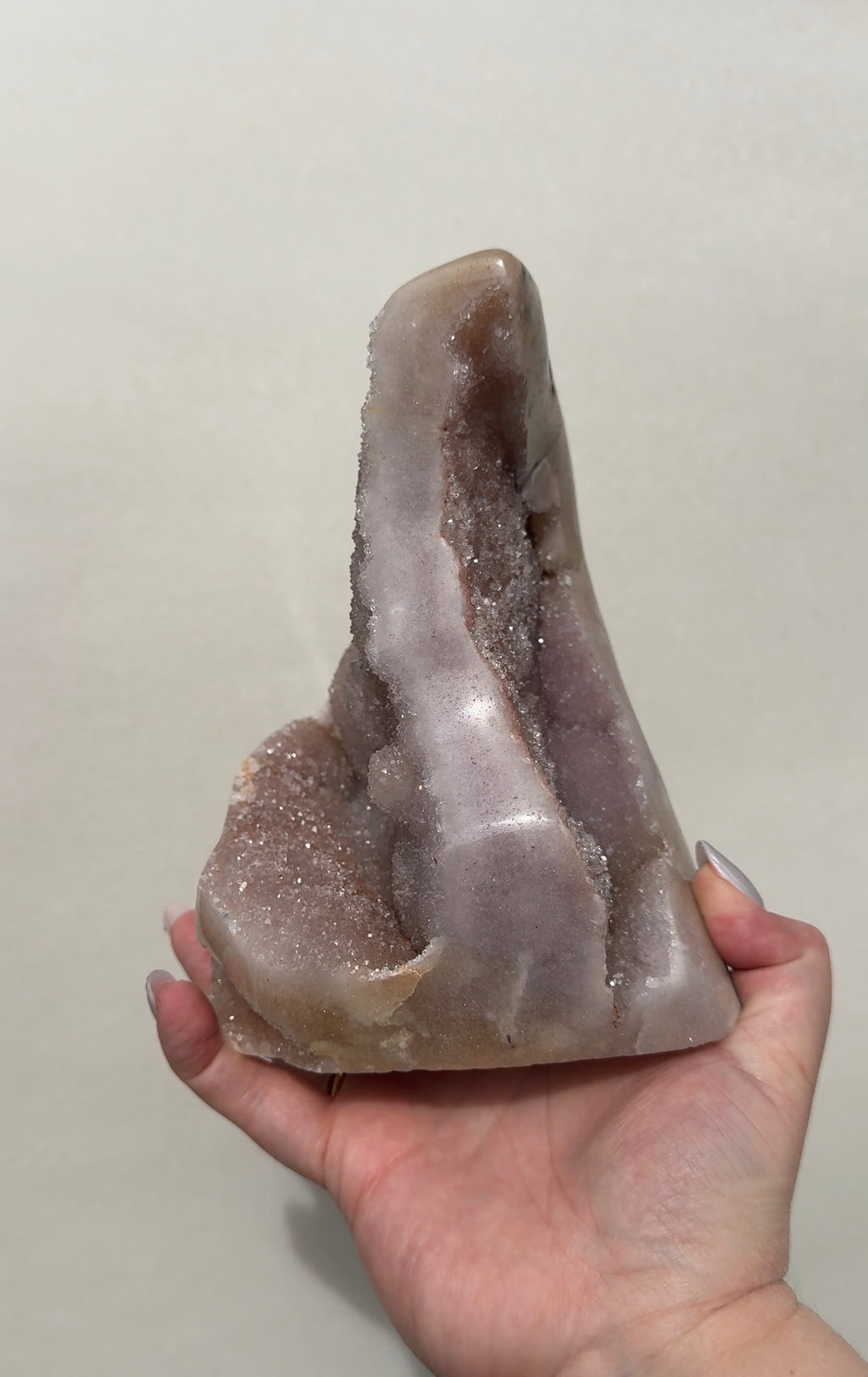 XL Druzy Pink Amethyst Freeform
