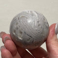 White Crazy Lace Agate Sphere
