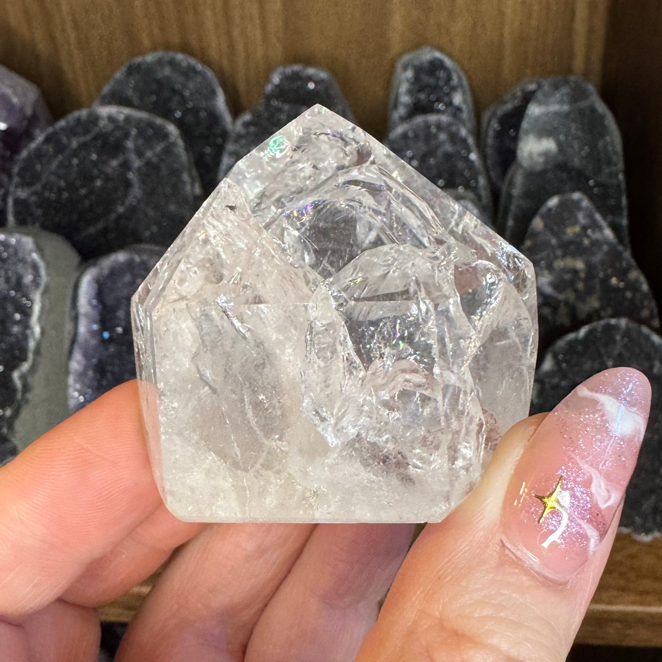 Crackle Quartz Mini Towers