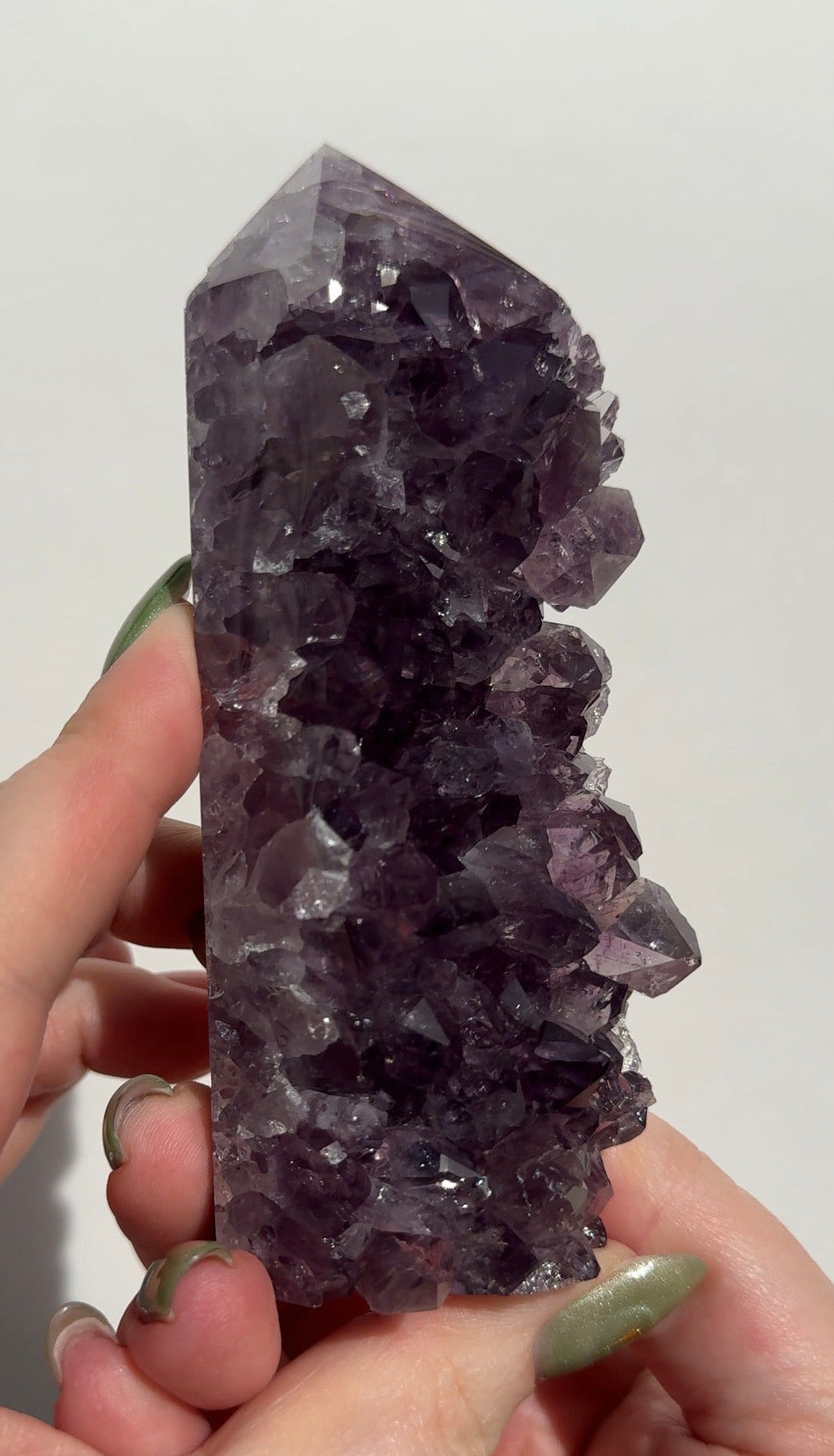 High Quality Purple Amethyst Tower