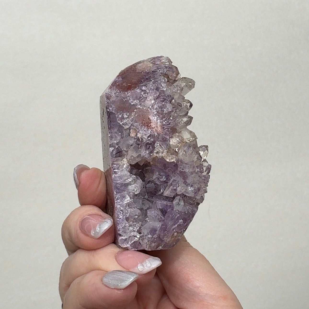 High Quality Druzy Pink Amethyst Tower