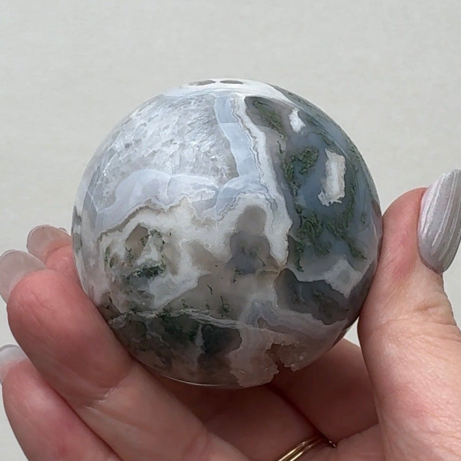 Moss Agate Sphere | E