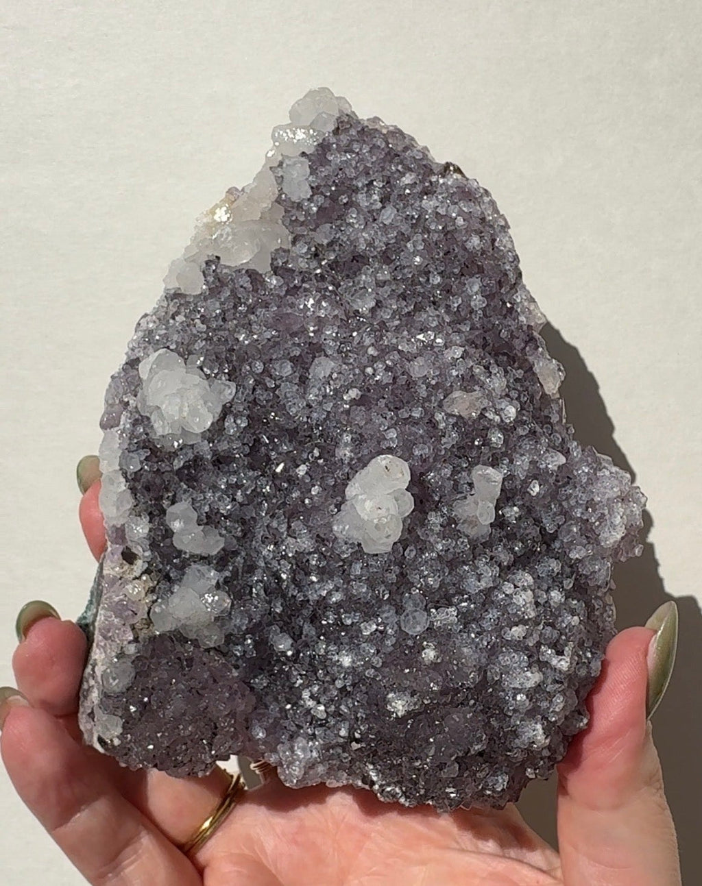 Purple Amethyst with Calcite