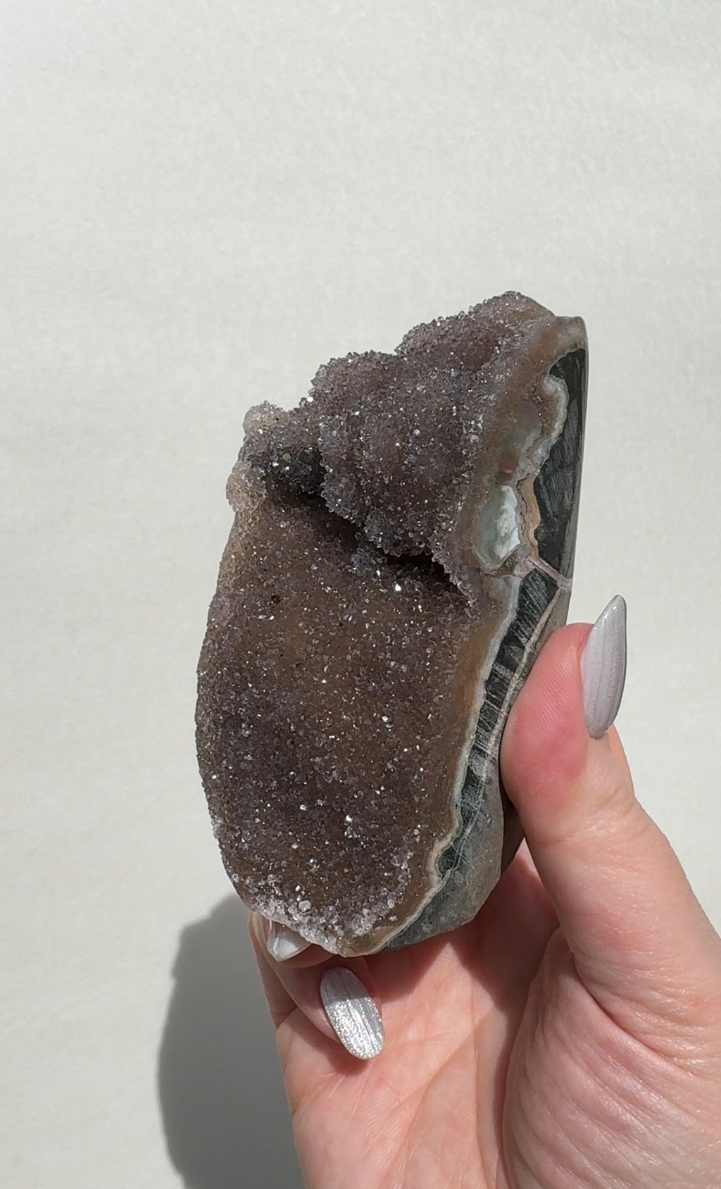 Uruguay Rainbow Amethyst Cutbase