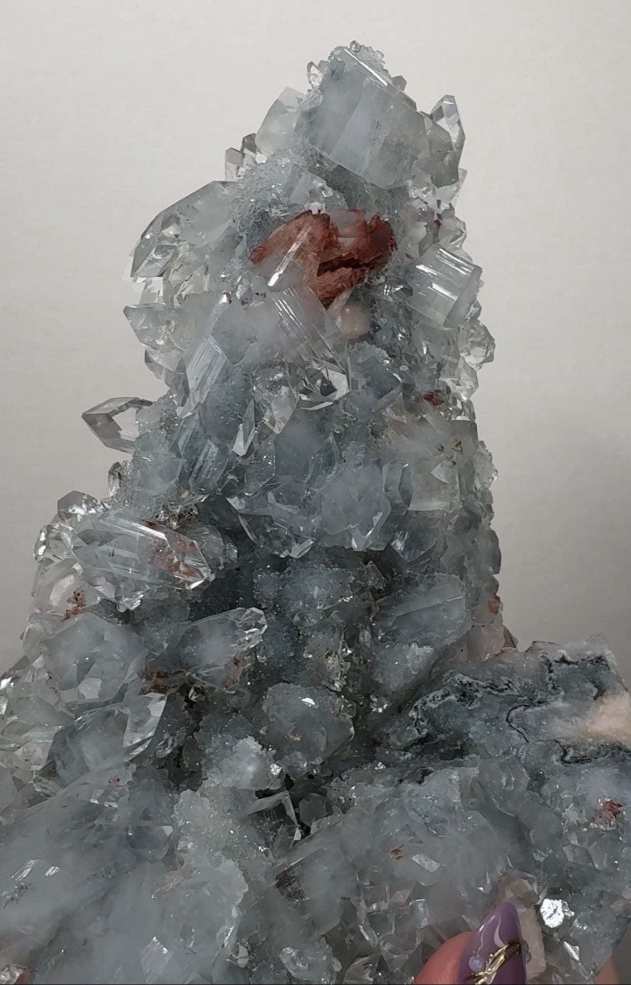 Apophyllite on Chalcedony with Heulandite | BDB