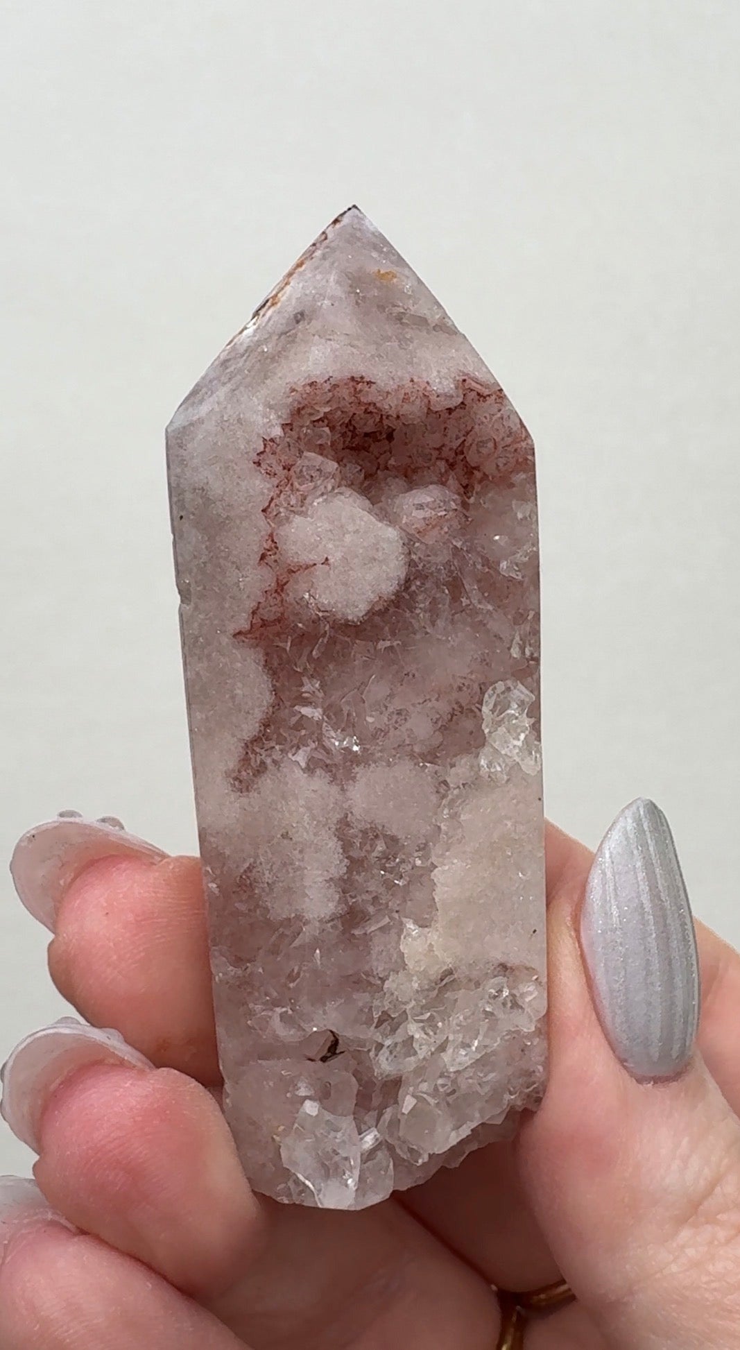 High Quality Druzy Pink Amethyst Tower