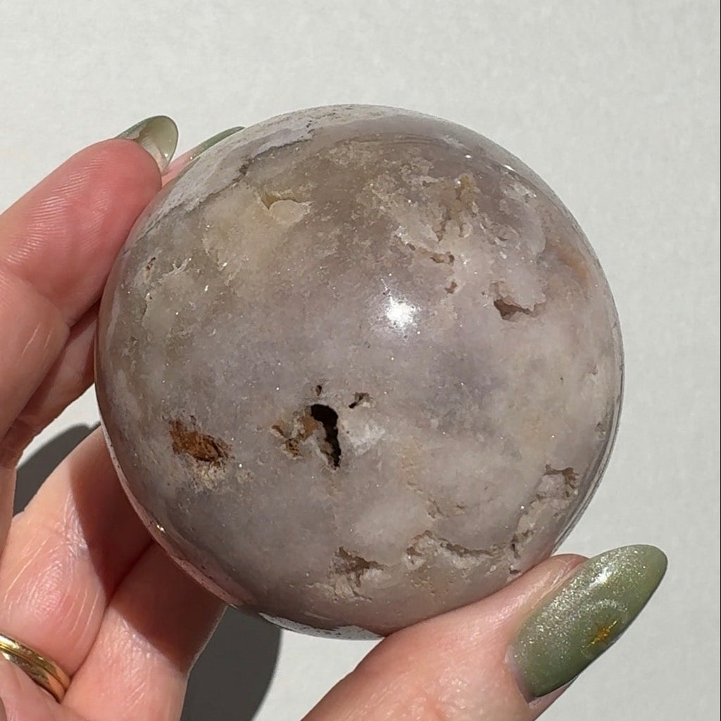 Druzy Pink Amethyst Sphere