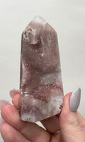 High Quality Druzy Pink Amethyst Tower
