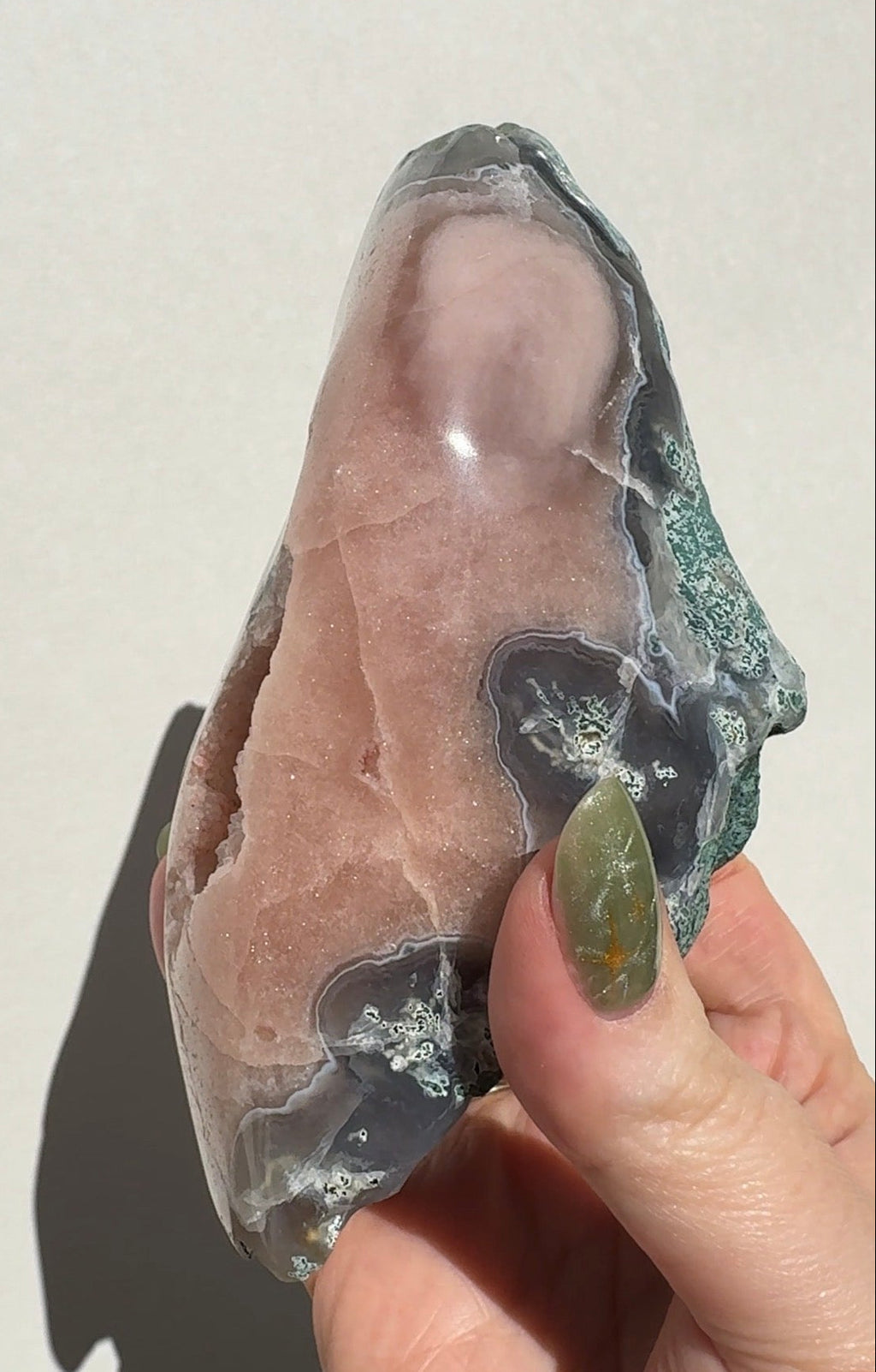 Druzy Pink Agate Freeform
