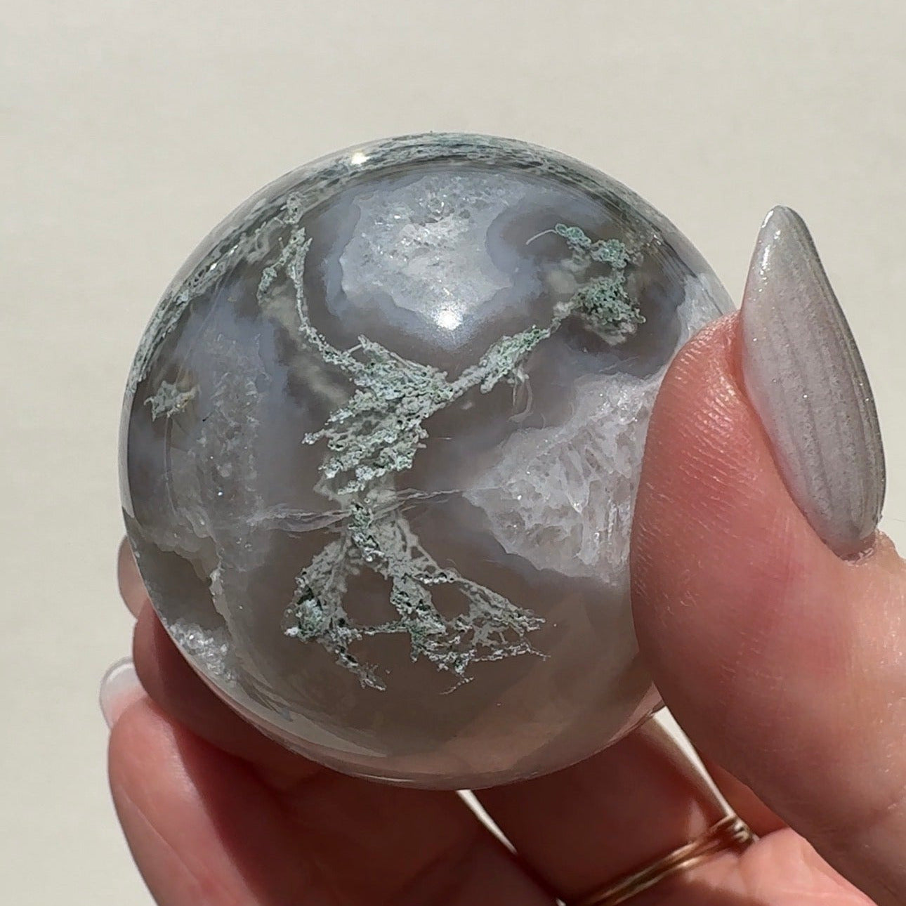 Moss Agate Sphere | C