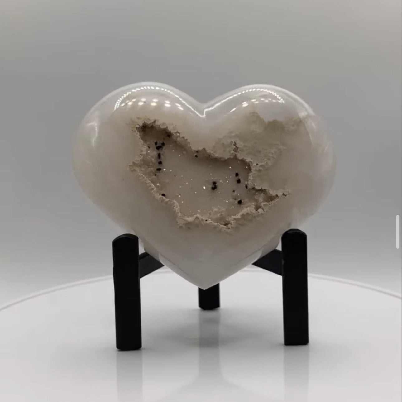 Druzy Agate Heart