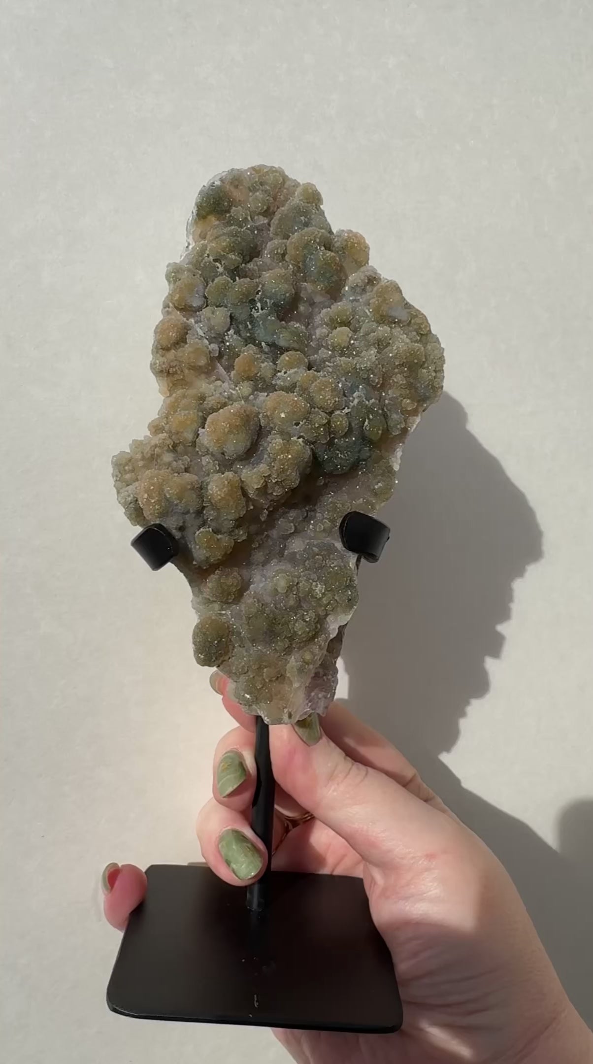 Sugar Amethyst on stand