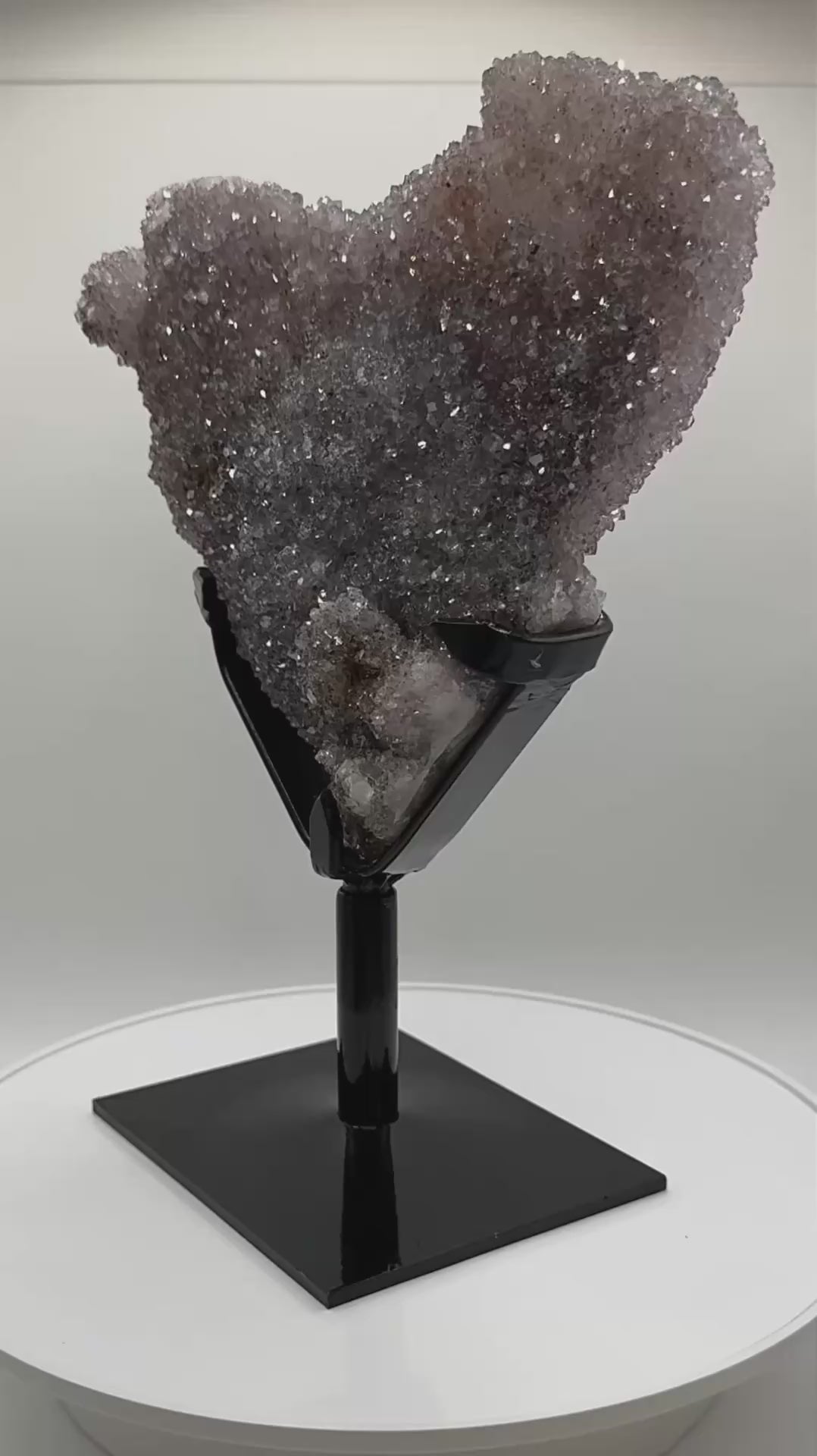 Double Sided Rainbow Amethyst with Calcite