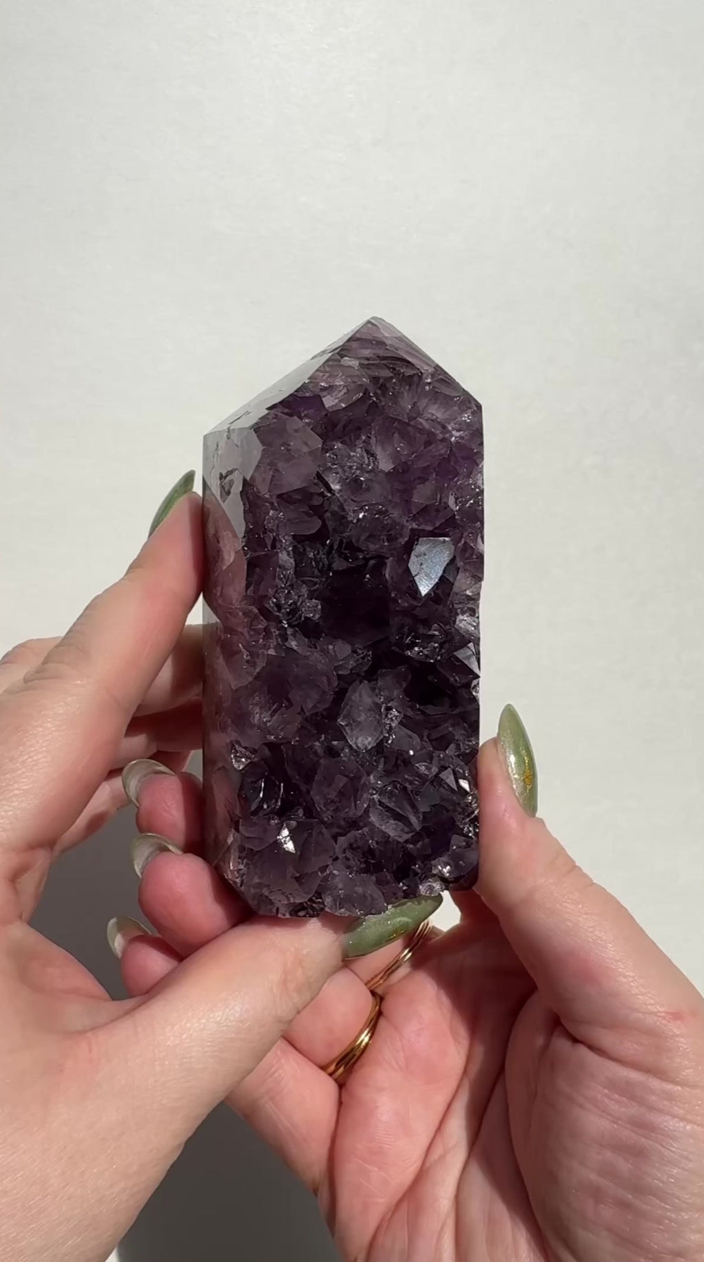 High Quality Purple Amethyst Tower