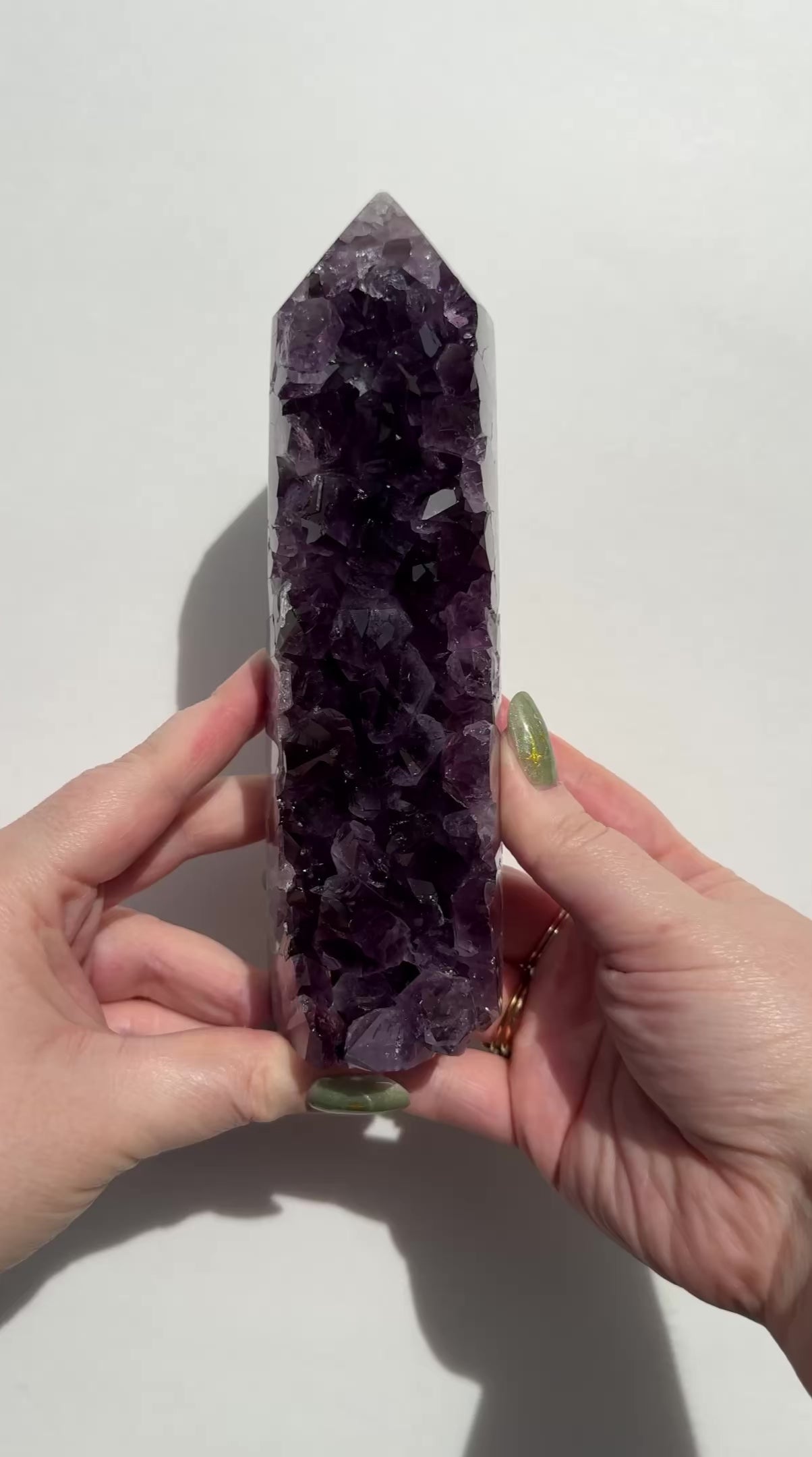 High Quality Purple Amethyst Tower