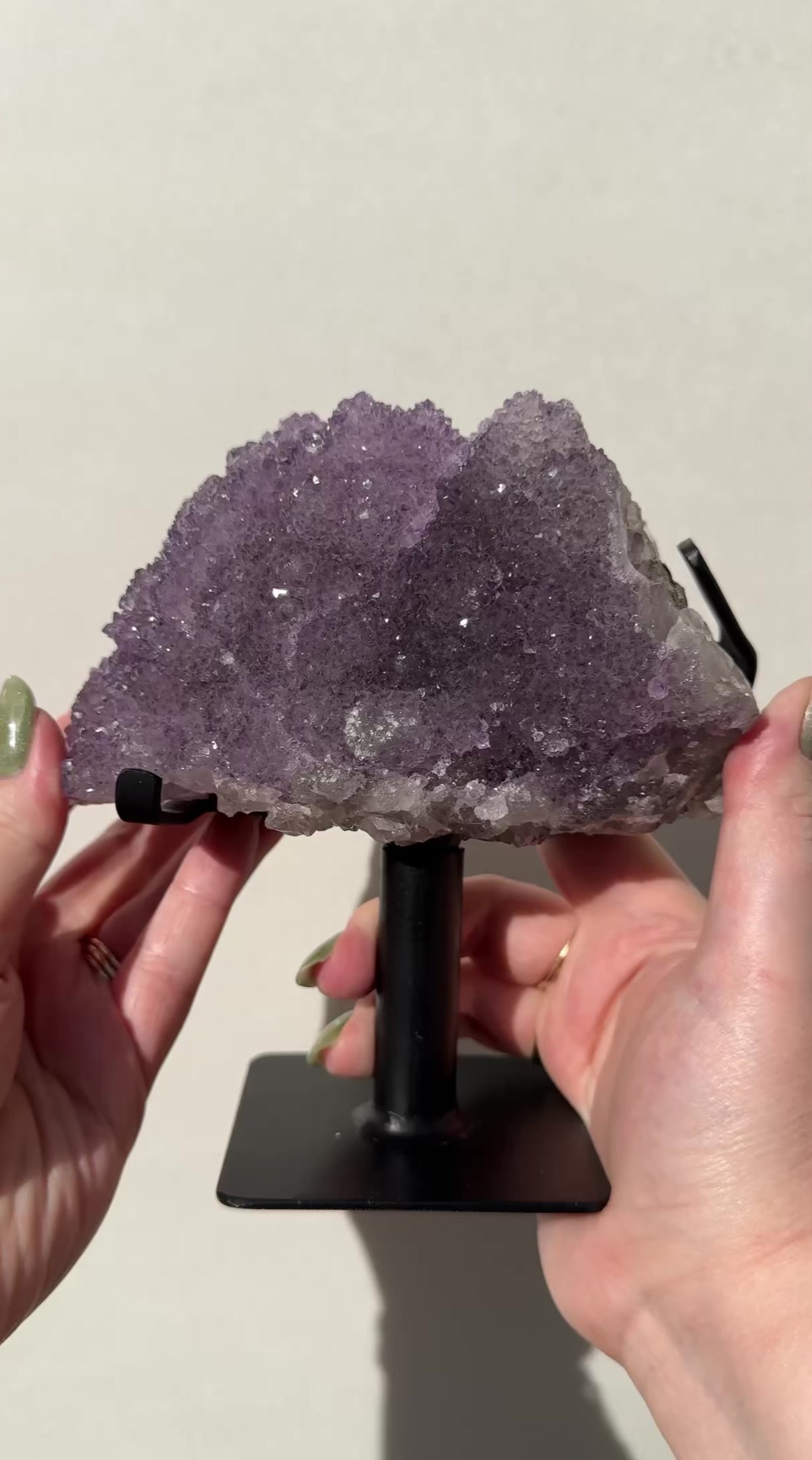 XL Double Sided Purple Amethyst Flower