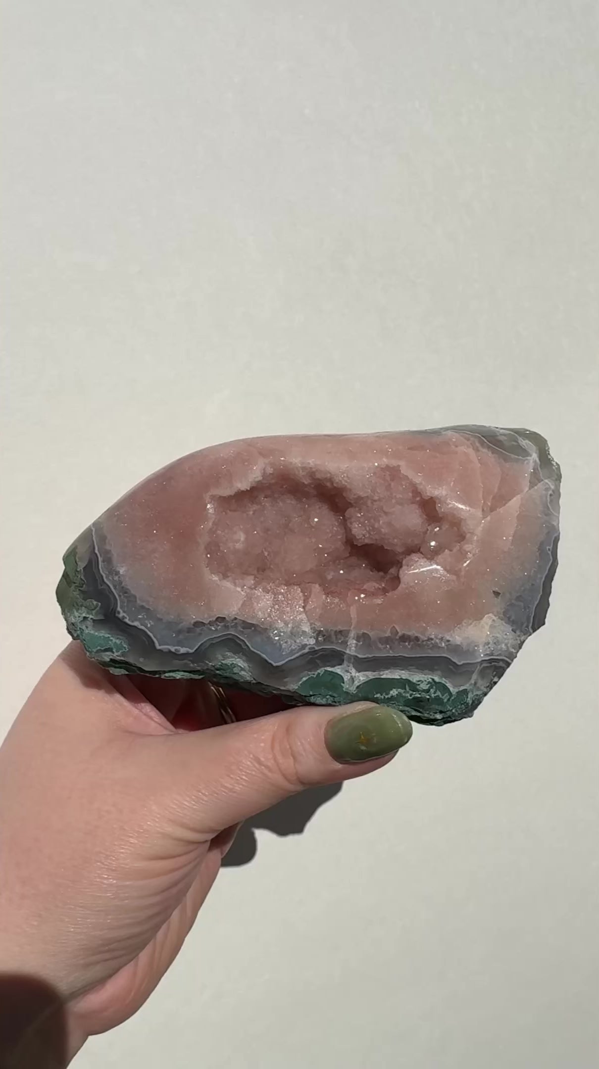 Druzy Pink Agate Freeform