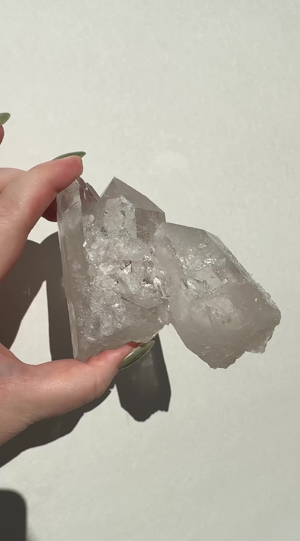 Quartz Cluster with Sugar Druzy