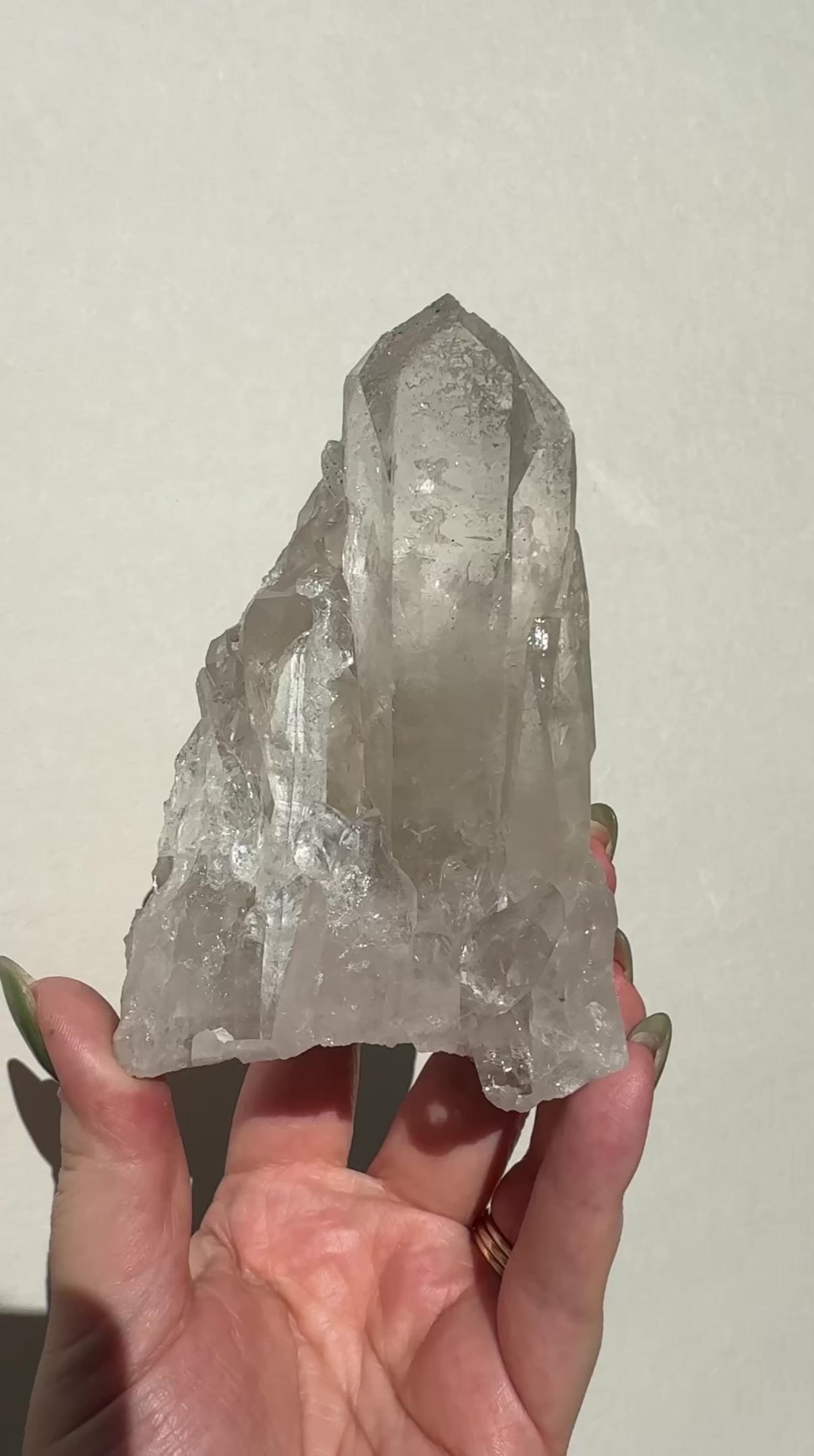 Quartz Cluster with Sugar Druzy