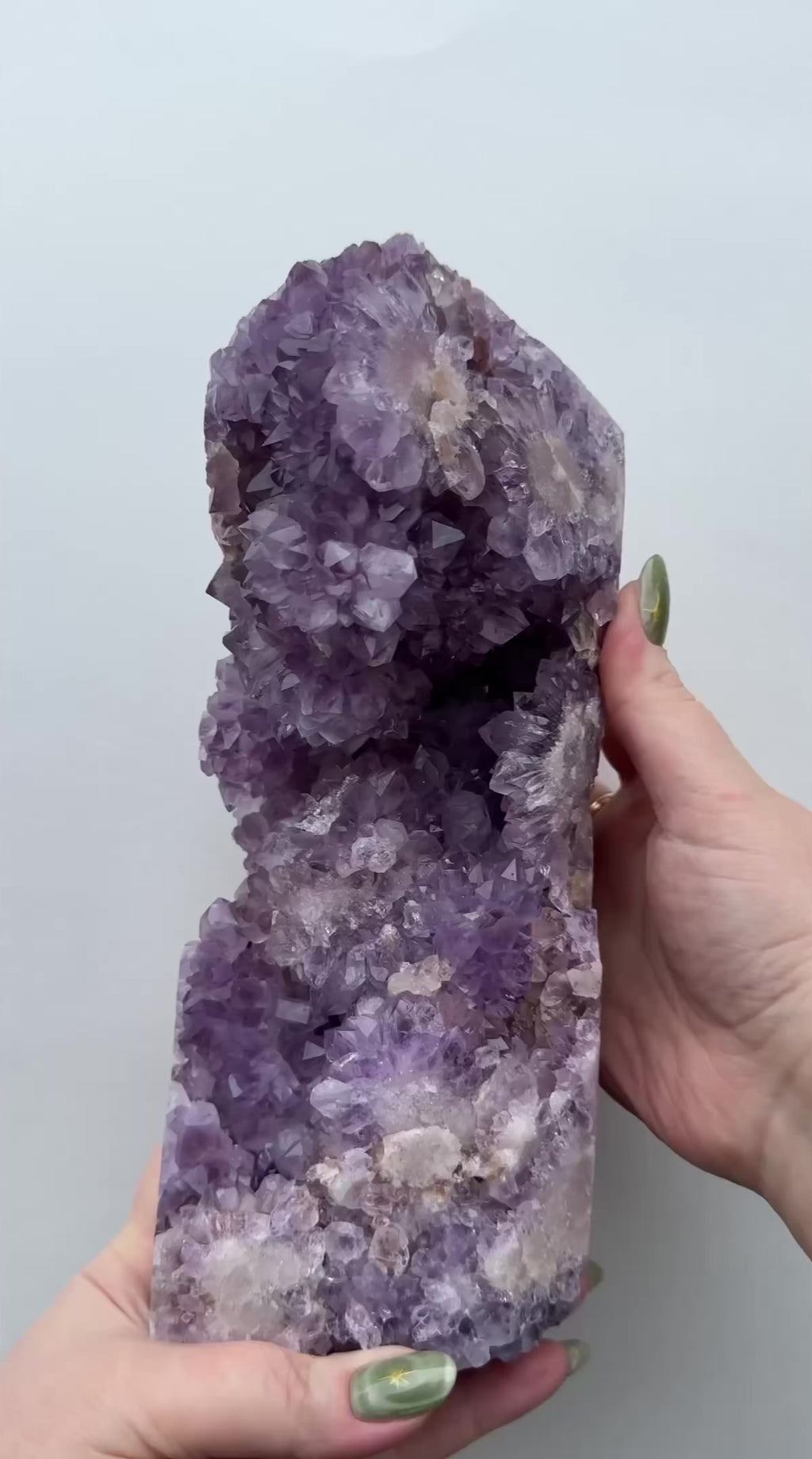 XXL High Quality Druzy Pink Amethyst Tower