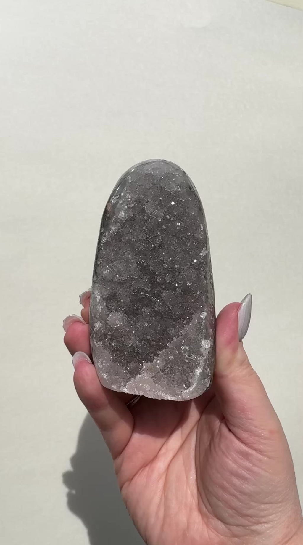 Druzy Uruguay Rainbow Amethyst Cutbase
