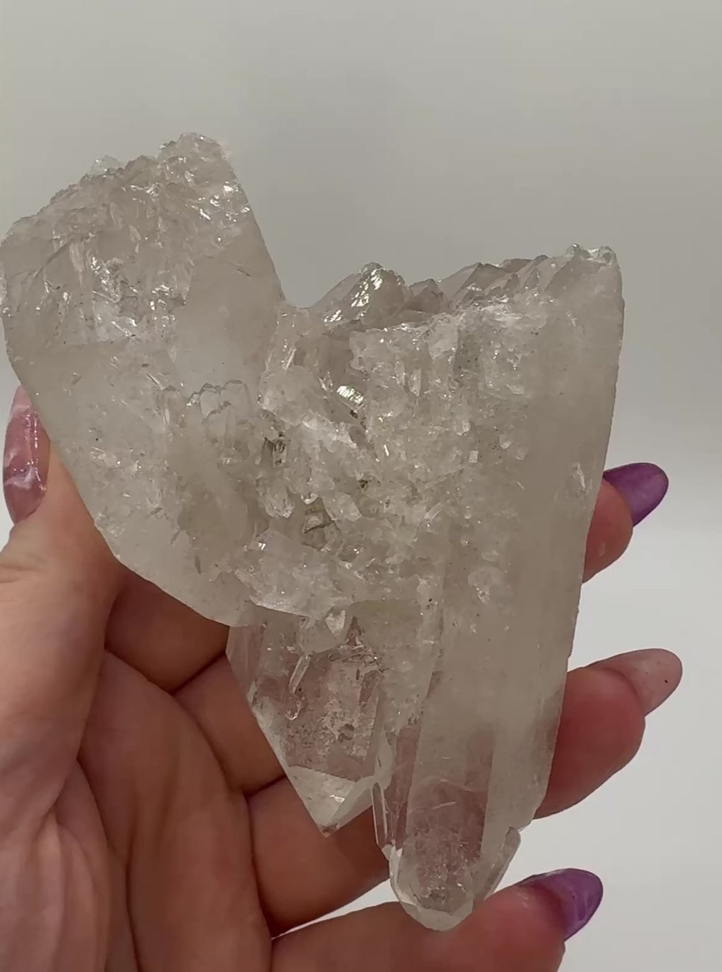 Quartz Cluster with Sugar Druzy